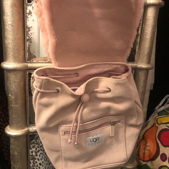 COPY - UGG Suede Small Pink Backpack - Picture 6 of 7